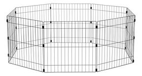 IRIS Wire Exercise Pet Pen, 24-Inch, Black