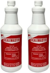 Scalemaster 10-1350 Pool Tile Cleaner – Powerful Scale, Calcium & Stain Remover for Swimming Pools & Spas - 32 Oz (2)
