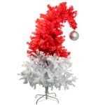 Festive Fix 5FT Santa Hat Christmas Tree with 450 Tips – Classic Artificial Realistic Natural Pine Branches Xmas Tree with Strong Metal Stand | Holiday Decoration for Indoor & Outdoor | Xmas Décor