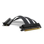 NZXT PCIe 4.0x16 Riser Cable - AB-RC200-B1 - Flexible and Shielded Riser Cable - High-Speed Performance - 200mm Length