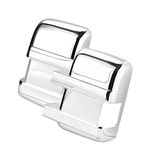 ACROPIX Left Right Side Door Full Mirror Covers Fit for Ford F-250 - Pack of 2 Chrome