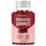 Adult Probiotic Gummies | 5 Billion CFU Adult Gummy Probiotics for Digestive Health & Immune Support* | Hardy Bacillus Subtilis Strain | Strawberry Flavor | Gluten-Free, Vegetarian | 60 Gummies