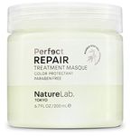 NatureLab Perfect Repair Treatment Hair Masque - Dry + Damaged Overnight Hair Mask with Bamboo Stem Cells, Keratin, Argan, Prickly Pear Oil - Paraben-Free Deep Treatment Masque (6.7 fl oz/200 ml)