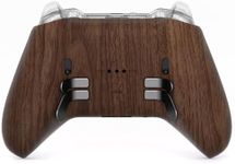 eXtremeRate Replacement Bottom Shell Case for Xbox Elite Series 2 Controller, Wood Grain Back Housing Shell Cover for Xbox Elite Series 2 Core Wireless Controller Model 1797 - Without Controller