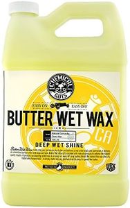 Chemical Guys WAC_201 Butter Wet Wax, Deep Wet Shine for Cars, Trucks, SUVs, RVs & More, 128 fl oz (1 Gallon) Banana Scent