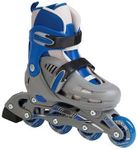 SFR Cyclone Adjustable Inline Skates Grey/Blue Size 12-2