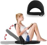 Leanandrio Stadium Seats, Bleacher Chairs, Floor Chairs, 10-Posisition Reclining Waterproof Cushion, Ultralight, Foldable, Extra Thick Padding, with Shoulder Strap & Net Pocket