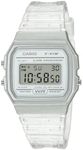 Casio Unisex F91W-1 Classic Resin Strap Digital Sport Watch Clear