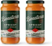 Bionaturae Organic Apricot Fruit Spread - Jelly Organic, Non-GMO, USDA Certified, No Sugar Added, No Preservatives, Organic Fruit Jam, Jam Organic, Made in Italy - 9 Oz, 2 Pack