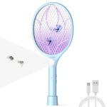 COSTAR 2 Modes Mosquito Racket with LED Light, UV Light Lamp Electric Fly Swatter, Mosquito Bat Rechargeable Lithium-ion Battery, Bug Zapper for Indoor Outdoor Use
