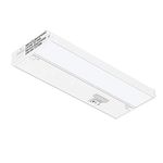 GETINLIGHT 3 Color Levels Dimmable LED Under Cabinet Lighting with ETL Listed, 9-inch, Warm White (2700K), Soft White (3000K), Bright White (4000K), White Finished, IN-0210-0