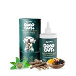 AyurPet GoodGut+ Digestive Enzymes & Prebiotics for Dogs | Milk Thistle & Ayurvedic Herbs | Liquid Drops for Gut & Liver Health | Reduces Scratching & Paw-Licking | 30-Day Supply (Pack of 1)