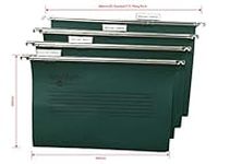 Noti Suspension Files for Foolscap Filing Cabinets, Box 25 with Tabs & Inserts, Green