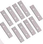 2" (50mm) Paint Scraper Carbide Blades Double-Edged Reversible Replacement Blade (50X12X1.5mm), Pack of 10, Suitable For Most Hand-Held Scrapers