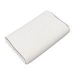 KAKAKE Sleeping Pillow, Neck Support Pillow 45 Degree Angle Wavy Design White for Pain Relief (55 * 35 * 10/8cm)