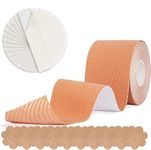 KANISH BRAND Breast Tape with 10 Nipple Cover and Double Sided Tape 36 for Women Beige