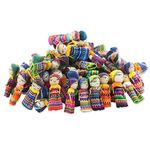 NOVICA Decorative Colorful Miniature Collectible Doll Cotton Figurines, Traditional Worry Dolls from Guatemala, The Worry Doll Clan' (Set of 100)