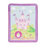 EVERYDAY KIDS Toddler Throw Blanket - 30" by 40" - Princess Storyland - Super Soft, Plush, Warm and Comfortable