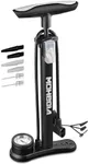 MOHEGIA Bike Floor Pump with Gauge,