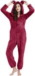 PEHMEA Women's Onesie Pajamas Sherp