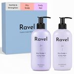 Ravel Customized Hair Fall Control & Strengthen Regimen for Dry Scalp & Curly Hair, Customized for Dry/Normal/Oily Hair , 2 Products kit for Hair fall & frizzy Hair, Shampoo + Conditioner