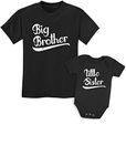 Sibling Shirts Set for Brothers and Sisters Boys & Girls Gift Set Kids Shirt Black/Baby Black Kids Shirt 3T / Baby Newborn