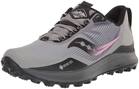 SAUCONY Peregrine 12 GTX, Scarpe da Trail Running Donna, Alloy/Quartz, 41 EU