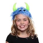 Blue & Green Furry Monster Headband