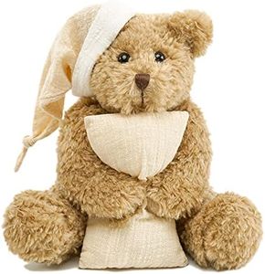 Teddy Bear Stuffed Animals, 11" Sitting Stuffed Bear Plush, Cute Stuffed Animal with Hat & Pillow, Small Teddy Bear for Kids Baby Toddlers Girlfriend, Gifts for Valentine's Day/Birthday/Christmas