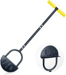 Tooth Edger Lawn Tool, Half Moon Lawn Edge Saw with T-Grip, Sidewalk Grass Long Handled Step Border, 38-Inch