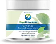 Mega Resveratrol, Pharmaceutical Grade, 99% Pure Trans-Resveratrol Powder, Purity certified.