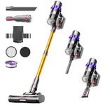 Cordless Vacuum Cleaner, 550W 45KPA 70Mins Self-Standing Vacuum Cleaners for Home, Stick Vacuum Cordless with Wall Mount Charging, LDE Display, Upgraded Roller Brush for Carpet,Pet Hair,Hardwood Floor