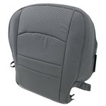 Priprilod Gray Cloth Passenger Side Bottom Replacement Seat Cover Compatible with Dodge Ram 1500 2500 3500 4500 5500 2013 2014 2015 2017 2018