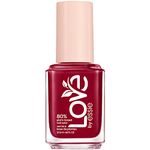 essie plant-based vegan nail polish, creamy finish, 8-free, I am the moment, red, 13.5ml
