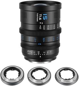 SIRUI VP-1 Vision Prime 1 T1.6 Full Frame Cine Lens, 15mm Manual Focus Cinema Lens with Pre-Installed E Mount, Interchangeable RF/Z/L Mounts (Black)