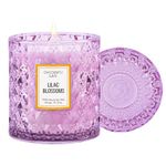 Chloefu LAN Lilac Blossoms Scented Candle, Highly Floral Fragranced Candle, Natural Soy Wax Candle Gift, Candles Gifts for Women, 55 Hours Long Burning, Home Decorative, 230g