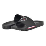 Tommy Hilfiger Men's Ratri Slide Sandal, Black, Numeric_12