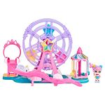 Kindi Kids Minis Collectable Ferris Wheel Carnival Playset and Rainbow Kate Posable Bobble Head Figurine