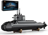 JMBricklayer Nuclear Submarine Building Sets - Military Submarine Toys with Lights, WW2 History Collectible Home Decor Battleship Construction Set, Army Toy Gifts for Boys Men Adults