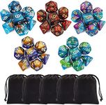 CiaraQ Polyhedral Dice Set (35 Piec