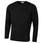 Calvin Klein Mens Chunky Crew Neck Sweater - Black - L