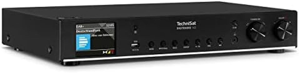 TechniSat DIGITRADIO 143 (V3) - Sintonizzatore HiFi per Internet Radio (Radio Digitale DAB+, Streaming Audio Bluetooth, Spotify Connect, Antenna telescopica, Telecomando, Larghezza 43,5 cm) nero