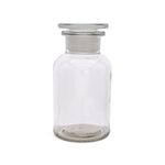 Avalon - Glass APOTHECARY JARS with Ground Glass Stopper. Vintage Chemist Style Jars. Stylish jar for display vase or storage jar in the kitchen, bathroom or windowsill. (250ml, Clear)