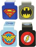 Ata-Boy Justice League Bookmark, Logo Magnetic Bookmarks (4 Set) DC Comics Gifts & Merchandise