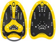Cressi Aqua Energy Pro Swim Paddles Black/Yellow - Unisex Swimming Paddles, Develop Upper Body Strength During Water Activities, Black/Yellow, One Size