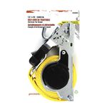 ERICKSON 1.5 inch x 16 feet Ratchet Tie Down, Self-Locking, Retractable, 5000lb Breaking Strength, Yellow Polyester Webbing