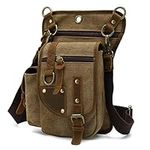 Leather Waist Pack Drop Leg Bag for