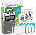 Med-Fit 3 Digital Dual Channel TENS Machine for Fast & Effective Pain Relief and Pain Management - Fully Certified Tens CE2460