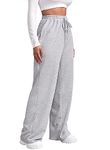 New North Women's Relaxed Parallel Pants, Grey,XS