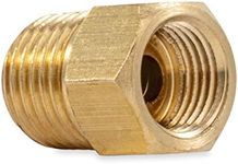 Camco 59954 LP Fitting, M NPT x 1/4" F Inverted Flare w/Check Valve, One Size